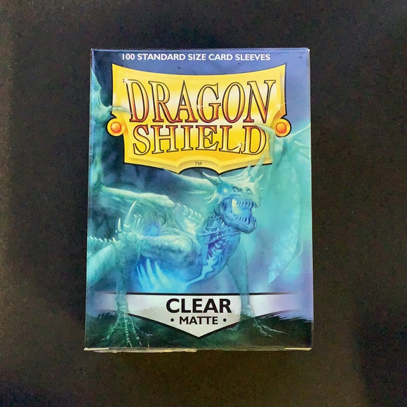 Dragon Shield - 100 Standard size card sleeves - Clear Matte