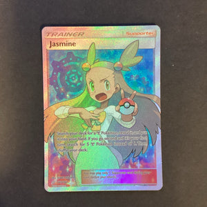 Pokemon Sun & Moon Team Up - Jasmine - 177/181 - As New Rare Holo Full Art Card