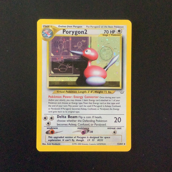 *Pokemon Neo Revelation - Porygon2 - 012/64*U-010971 - Used Holo Rare card