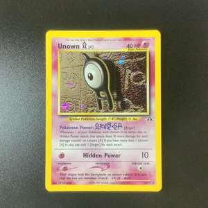 Pokemon Neo Discovery - Unown A - 014/75*U-010953 - Used Holo Rare card
