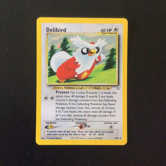 Pokemon Neo Revelation - Delibird - 005/64-011364 - New Holo Rare card