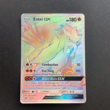 Pokemon Shining Legends - Entei GX Rainbow - 74/73 - Used Rainbow Rare card