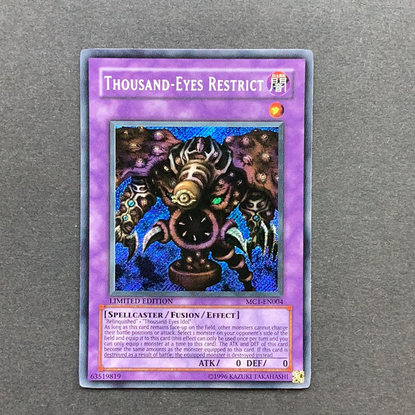 Yu-Gi-Oh! Thousand-Eyes Restrict MC1-EN004 Secret Rare Limited Edition – Card Empire