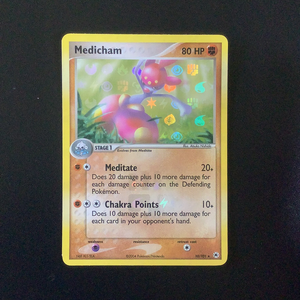 Pokemon EX Hidden Legends - Medicham - 010/101-011574 - As New Reverse Holo card