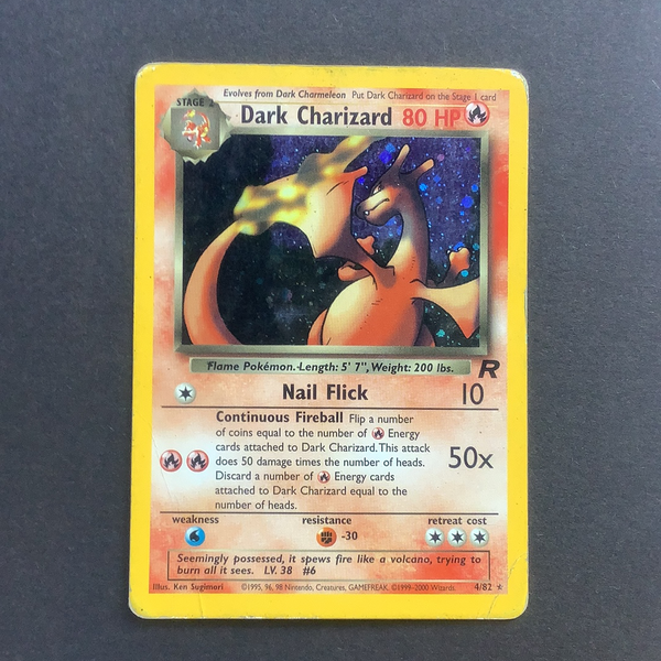 Pokemon Team Rocket - Dark Charizard - 4/82 - Used Holo Rare card Card Empire Pokemon Team Rocket - Dark Charizard - 4/82 - Used Holo Rare card Card Empire
