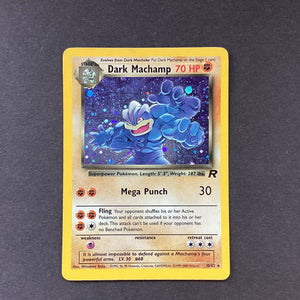 Pokemon Team Rocket - Dark Machamp - 10/82 - Used Rare Holo Card