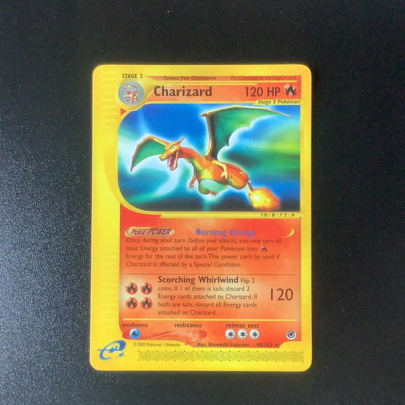 Pokemon Expedition - Charizard - 040/165-011241 - Used Rare card