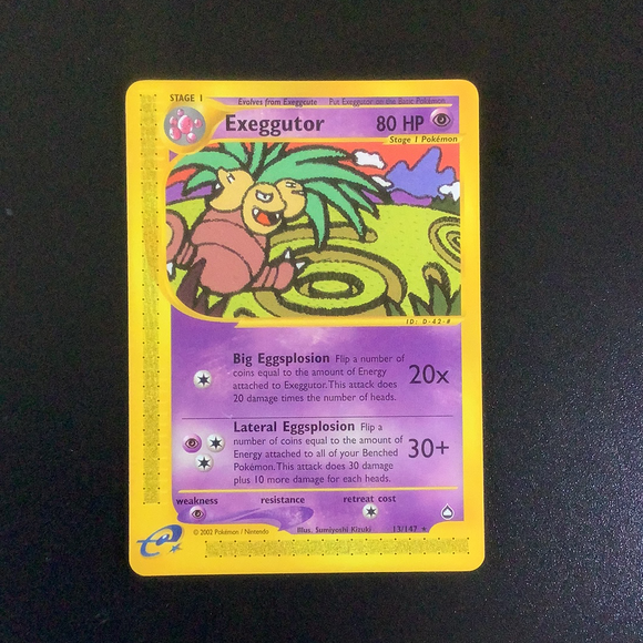Pokemon Aquapolis - Exeggutor - 013/147 - As New Rare card