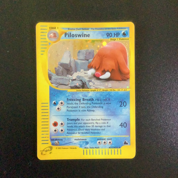 *Pokemon Skyridge - Piloswine - H22/H32 - As New Reverse Holo card