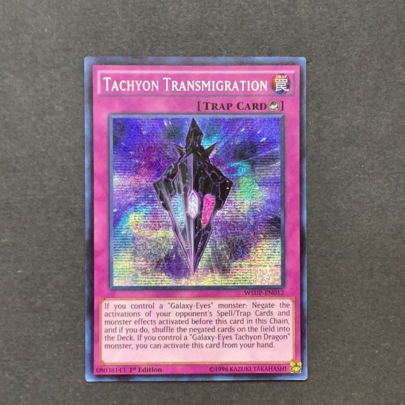 Yu-gi-oh World Superstars - Tachyon Transmigration - WSUP-EN012 - As New Secret Rare card