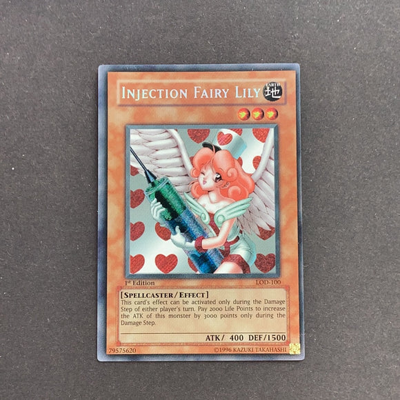Yu-Gi-Oh!  Injection Fairy Lily LOD-100 1st Edition Near Mint Secret Rare