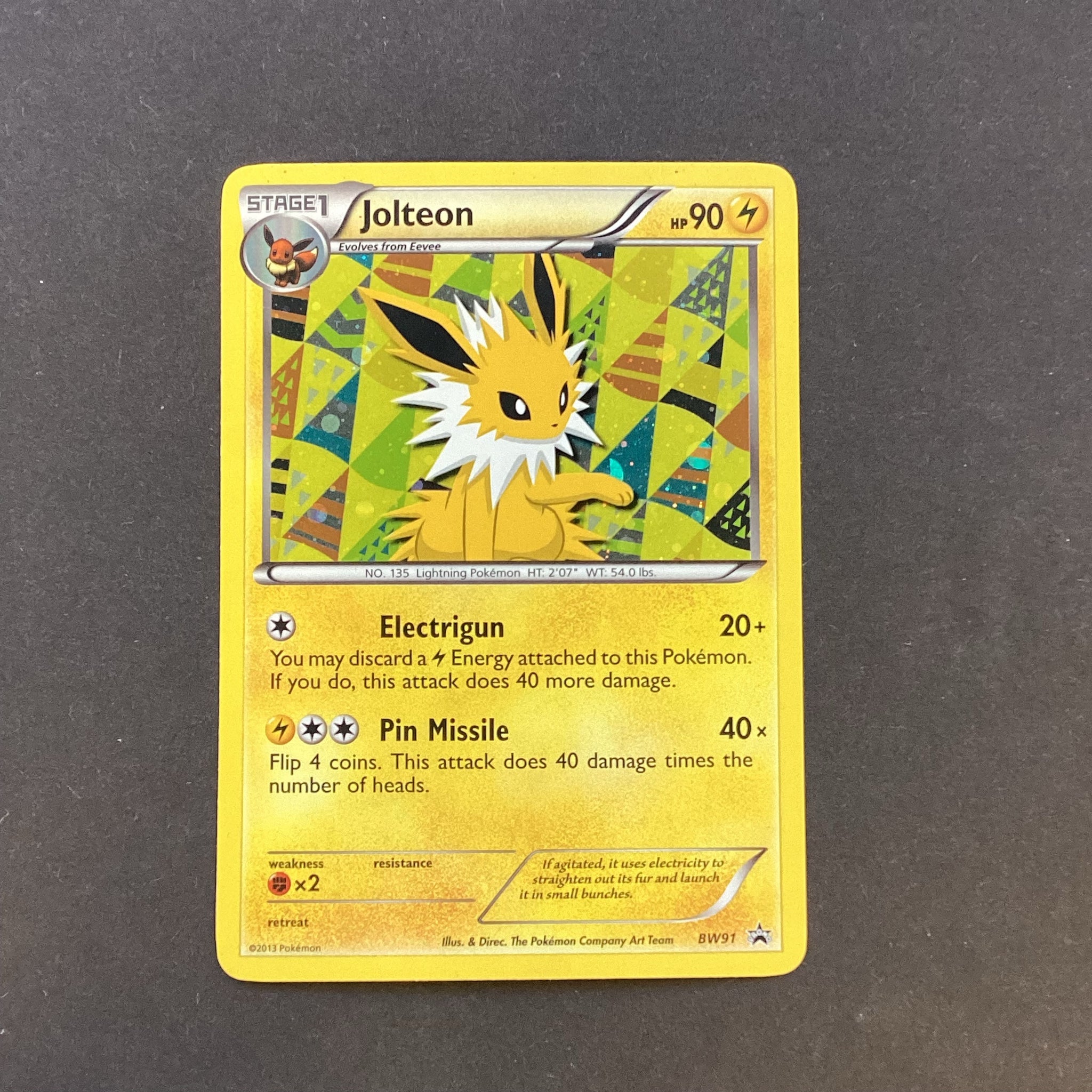 Pokemon Black & White Promos - Jolteon - BW91 - Used Rare Holo Promo C Card Empire Pokemon Black & White Promos - Jolteon - BW91 - Used Rare Holo Promo C Card Empire