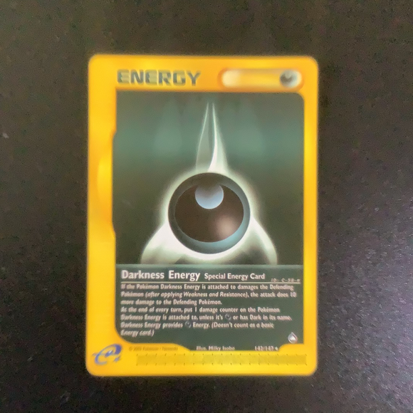 Pokemon Aquapolis - Darkness Energy - 142/147 - As New rare card Card Empire Pokemon Aquapolis - Darkness Energy - 142/147 - As New rare card Card Empire