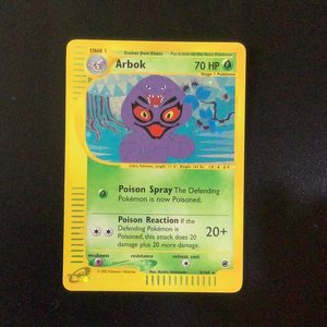 Pokemon Expedition - Arbok - 003/165 - Used Holo Rare card
