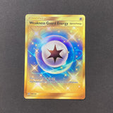 Pokemon Sun & Moon Unified Minds - Weakness Guard Energy - 258/236 - As New Gold Secret Rare Holo Full Art Card