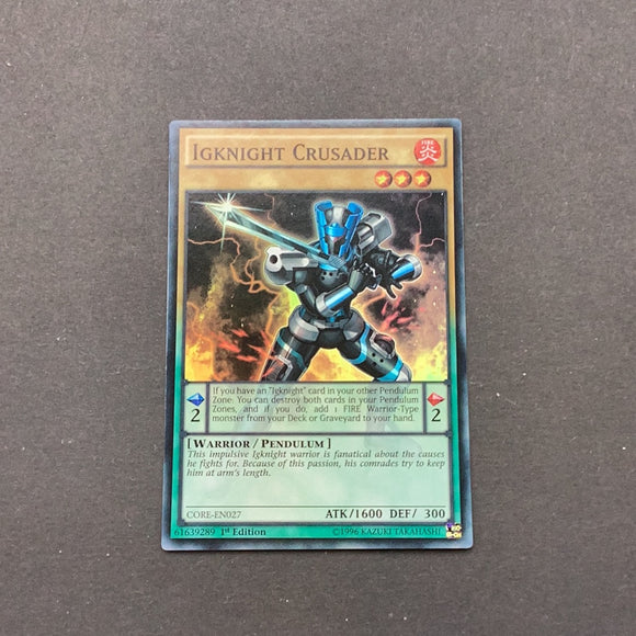 Yu-Gi-Oh Clash of Rebellions - Igknight Crusader - CORE-EN027 - Used S Card Empire Yu-Gi-Oh Clash of Rebellions - Igknight Crusader - CORE-EN027 - Used S Card Empire