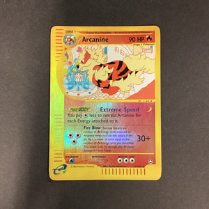Pokemon E Series Aquapolis - Arcanine - 2/147 - Used Rare Reverse Holo Card