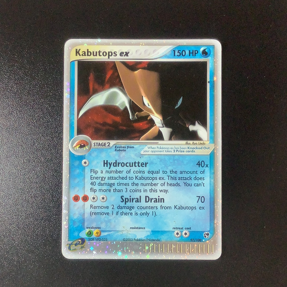 *Pokemon EX Sandstorm - Kabutops ex - 097/100 - Holo Rare card