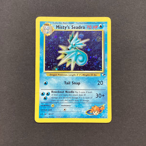 Pokemon Gym Heroes Gym Challenge - Misty's Seadra - 9/132 - Used Rare Holo Card