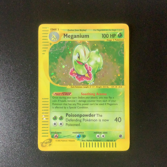 *Pokemon Expedition - Meganium - 018/165-011238 - New Holo Rare card