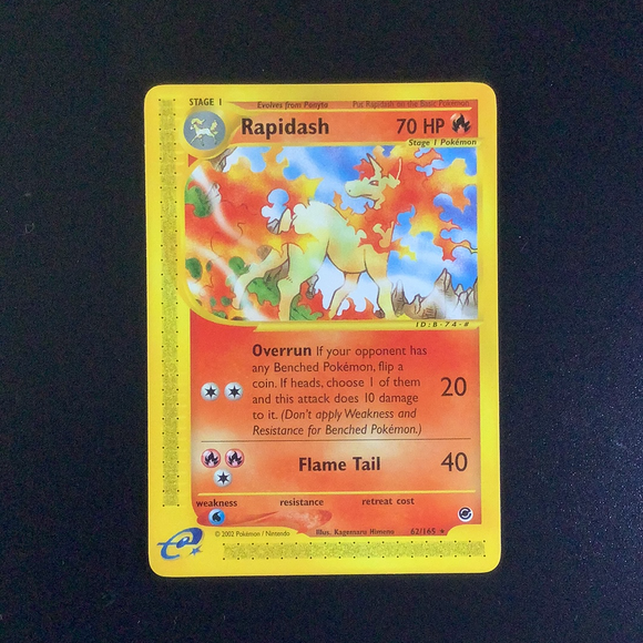 Pokemon Expedition - Rapidash - 062/165-011323 - As New Rare card