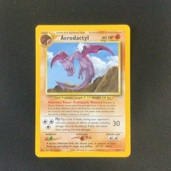 Pokemon Neo Revelation - Aerodactyl - 015/64 - Rare card