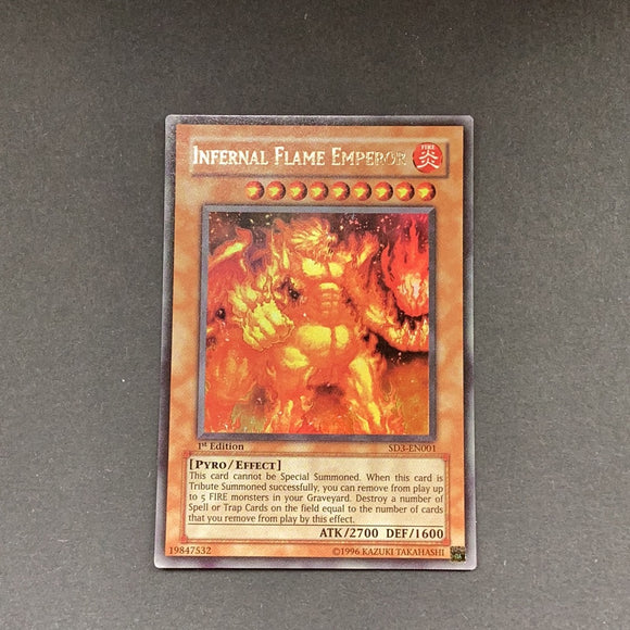 Yu-Gi-Oh Structure Deck - Blaze of Destruction - Infernal Flame Emperor - SD3-EN001 - As New