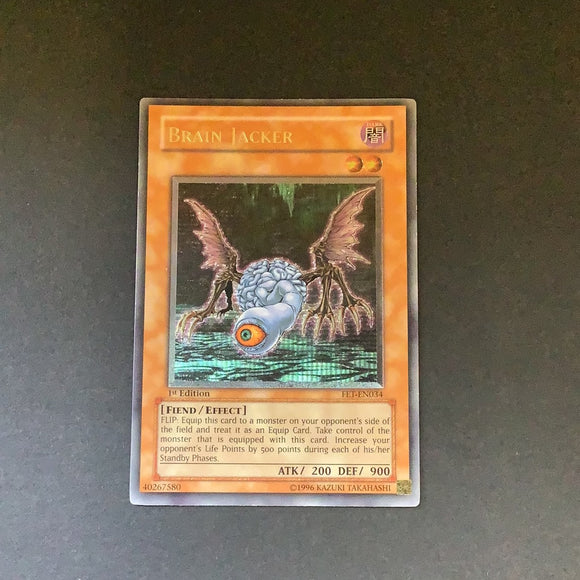 Yu-Gi-Oh Flaming Eternity -  Brain Jacker - FET-EN034u - As New Ultimate Rare card