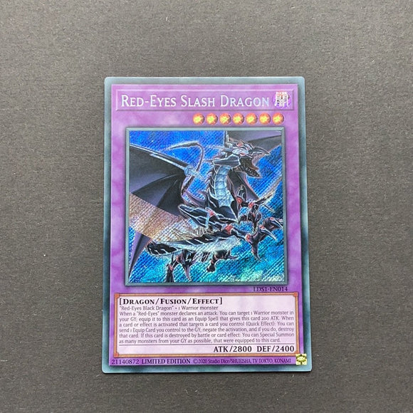Yu-Gi-Oh! Red Eyes Slash Dragon LDS1-EN014 Secret Rare LIMITED EDITION Near Mint