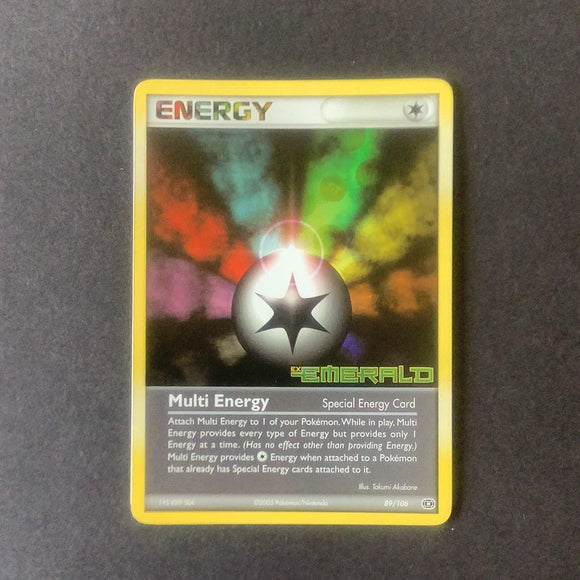 Pokemon Ex: Emerald - Multi Energy - 089/106-011044 - Holo Rare card