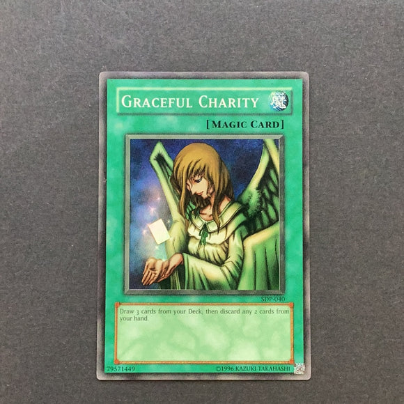 Yu-Gi-Oh Starter Deck Pegasus -  Graceful Charity - SDP-040- used condition card