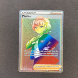 Pokemon Sword & Shield Chilling Reign - Peonia - 219/198 - As New Rainbow Secret Rare Holo Full Art Card