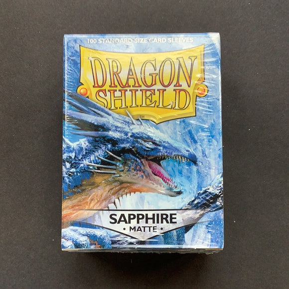 Dragon Shield - 100 Standard size card sleeves - Sapphire Matte