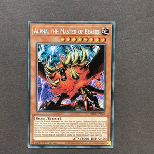 Yu-Gi-Oh! Alpha, The Master of Beasts PHRA-EN023 Secret Rare 1st edition Near Mint