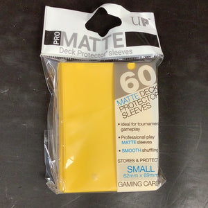 Deck Protector Sleeves - Yellow (Small) PRO MATTE x 60
