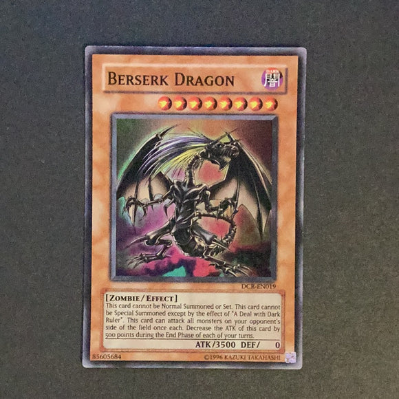 Yu-Gi-Oh! Berserk Dragon DCR-EN019 unlimited Super Rare used condition