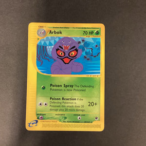 Pokemon E Series Expedition - Arbok - 35/165 - Used Rare Card