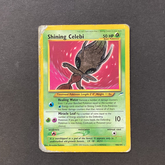 Pokemon Neo Genesis Neo Destiny - Shining Celebi - 106/105 - Used Secr Card Empire Pokemon Neo Genesis Neo Destiny - Shining Celebi - 106/105 - Used Secr Card Empire