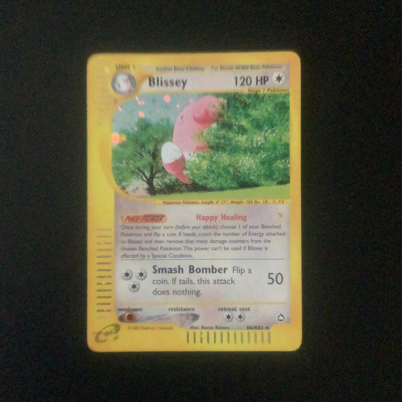 Pokemon Aquapolis - Blissey - H06/H32 - Used Holo Rare card