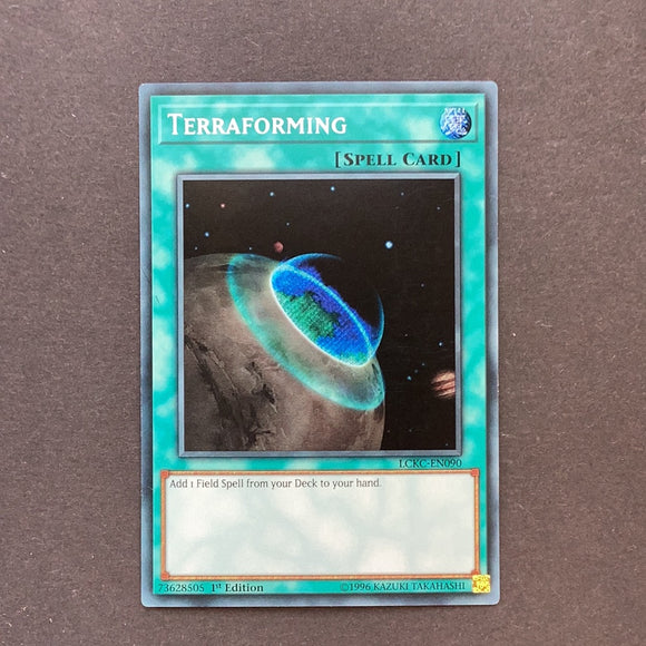 Yu-Gi-Oh! Terraforming LCKC-EN090 1st edition Secret Rare Near Mint Card Empire Yu-Gi-Oh! Terraforming LCKC-EN090 1st edition Secret Rare Near Mint Card Empire