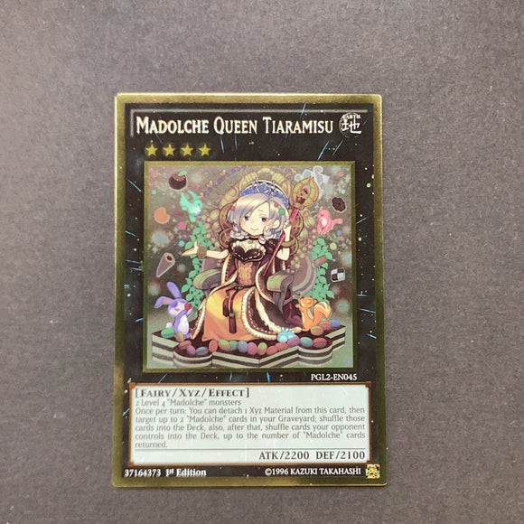 Yu-Gi-Oh! Premium Gold 2 - Madolche Queen Tiaramisu - PGL2-EN045 - Used Gold Rare card