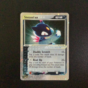Pokemon EX Ruby & Sapphire - Sneasel ex - 103/109 - Used Holo Rare card