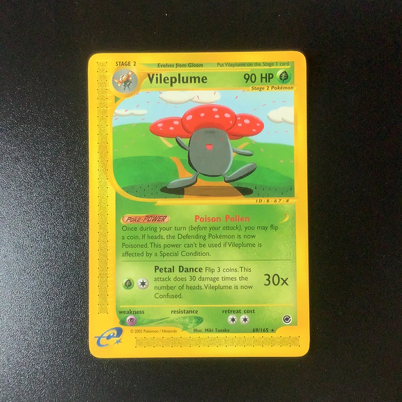 Pokemon Expedition - Vileplume - 069/165 - As New Rare card