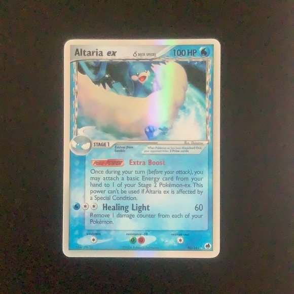Pokemon Ex: Dragon Frontiers - Altaria Ex - 090/101 - As New Ex Rare card