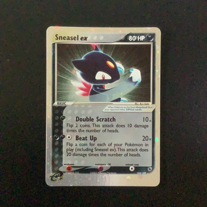 Pokemon EX Ruby & Sapphire - Sneasel ex - 103/109 - Used Holo Rare card