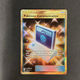 Pokemon Sun & Moon Team Up - Pokemon Communication - 196/181 - As New Gold Secret Rare Holo Full Art Card