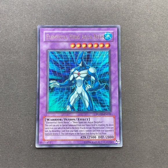 Yu-Gi-Oh Power of the Duelist - Elemental Hero Aqua Neos POTD-EN031 Near Mint Ultra Rare Unlimited