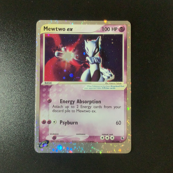 *Pokemon EX Ruby & Sapphire - Mewtwo ex - 101/109*U-010965 - Used Holo Rare card