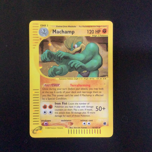 Pokemon Expedition - Machamp - 016/165-011235 - New Holo Rare card