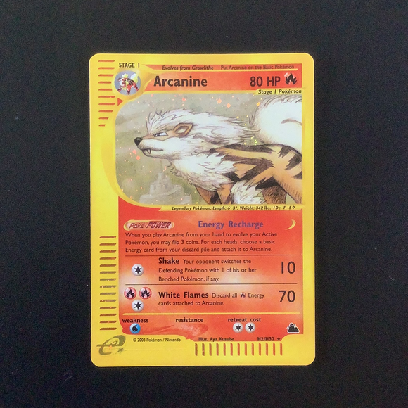 *Pokemon Skyridge - Arcanine - H02/H32 - As New Holo Rare card